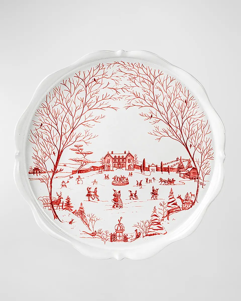 Juliska Country Estate Winter Frolic Ruby Cake Stand | Thumbnail 2