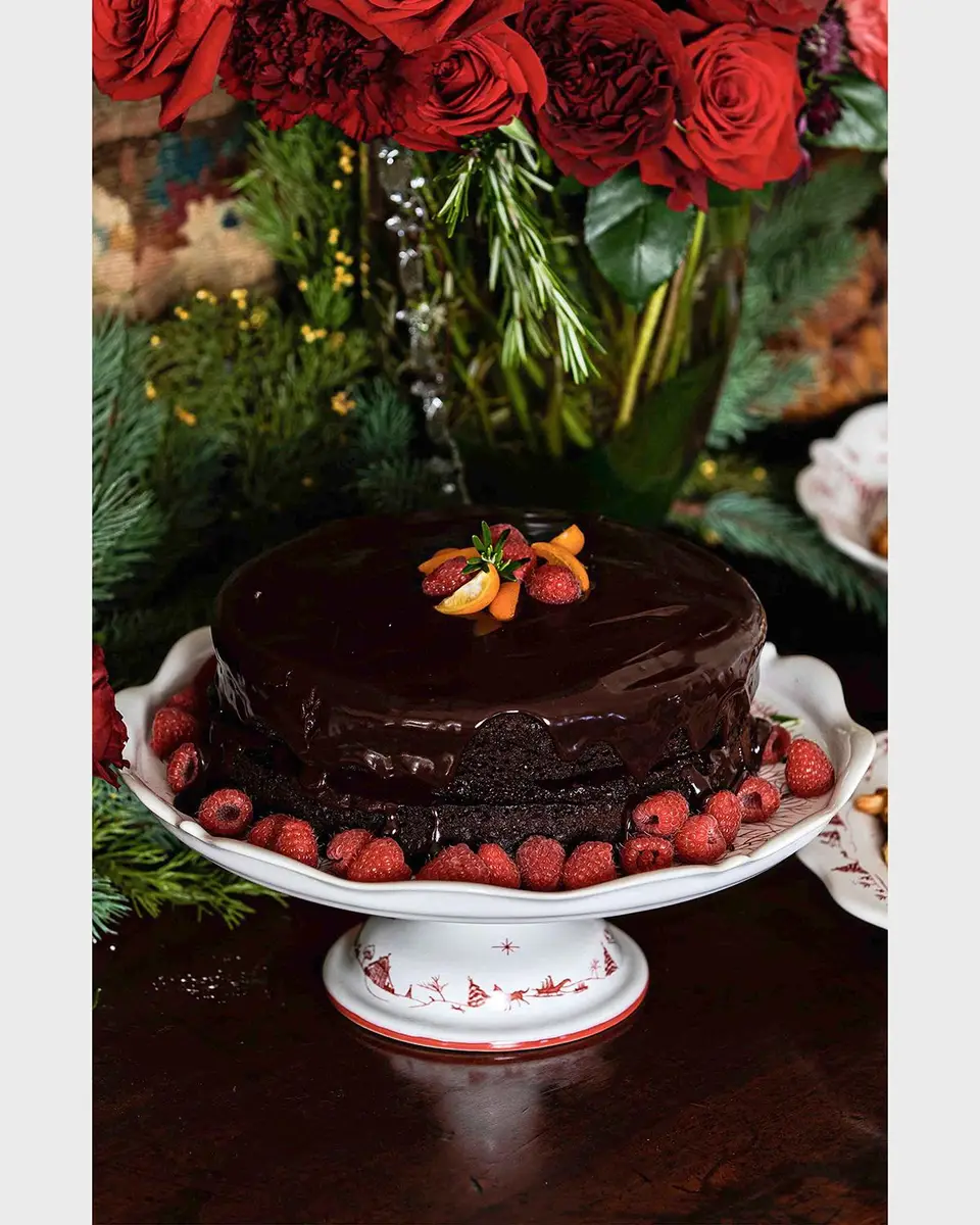 Juliska Country Estate Winter Frolic Ruby Cake Stand | Thumbnail 4