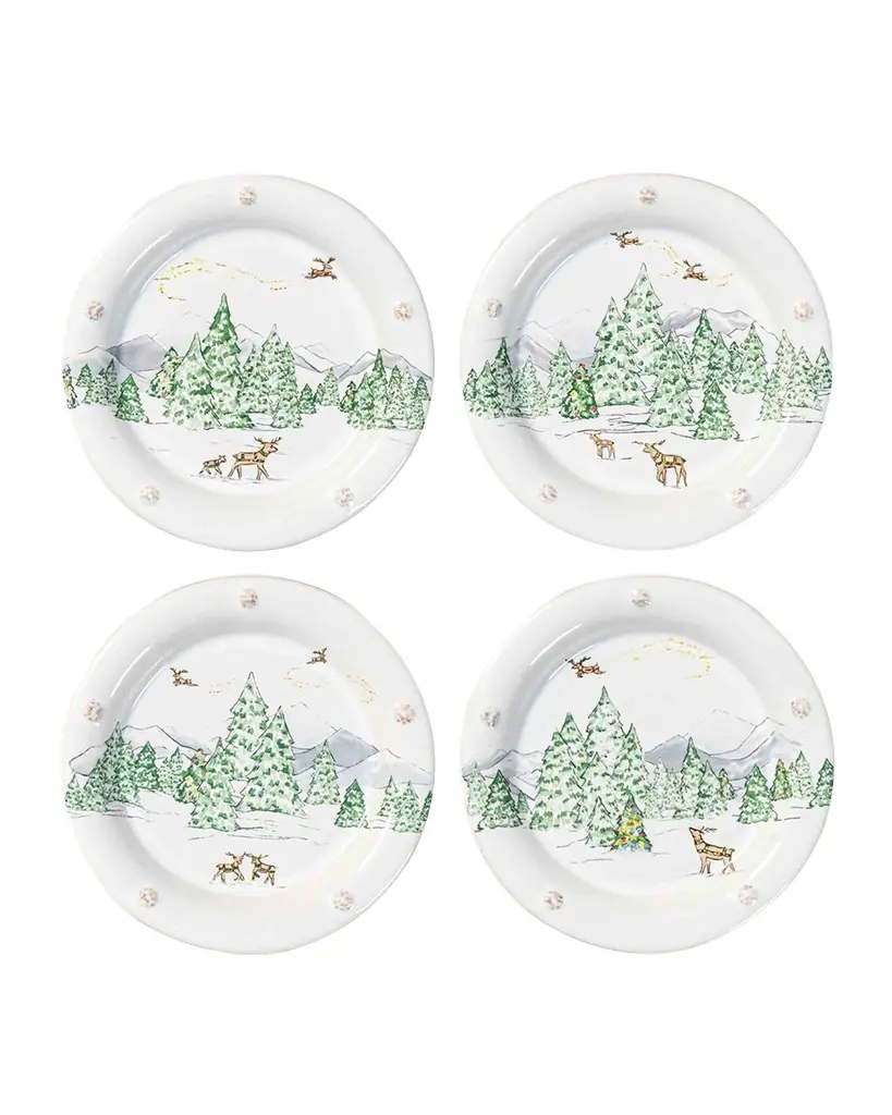 Juliska Berry & Thread North Pole Cocktail Plates