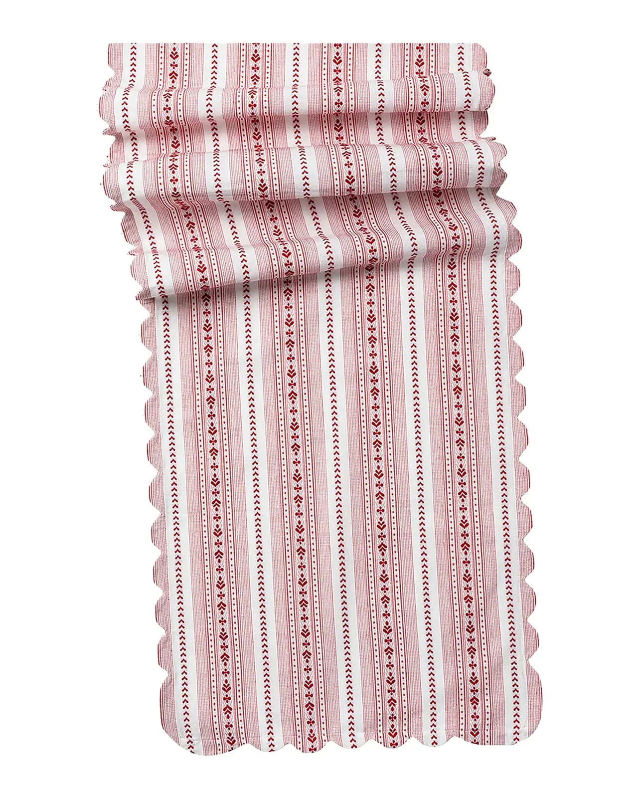 Juliska Villa Stripe Ruby 18" x 90" Table Runner