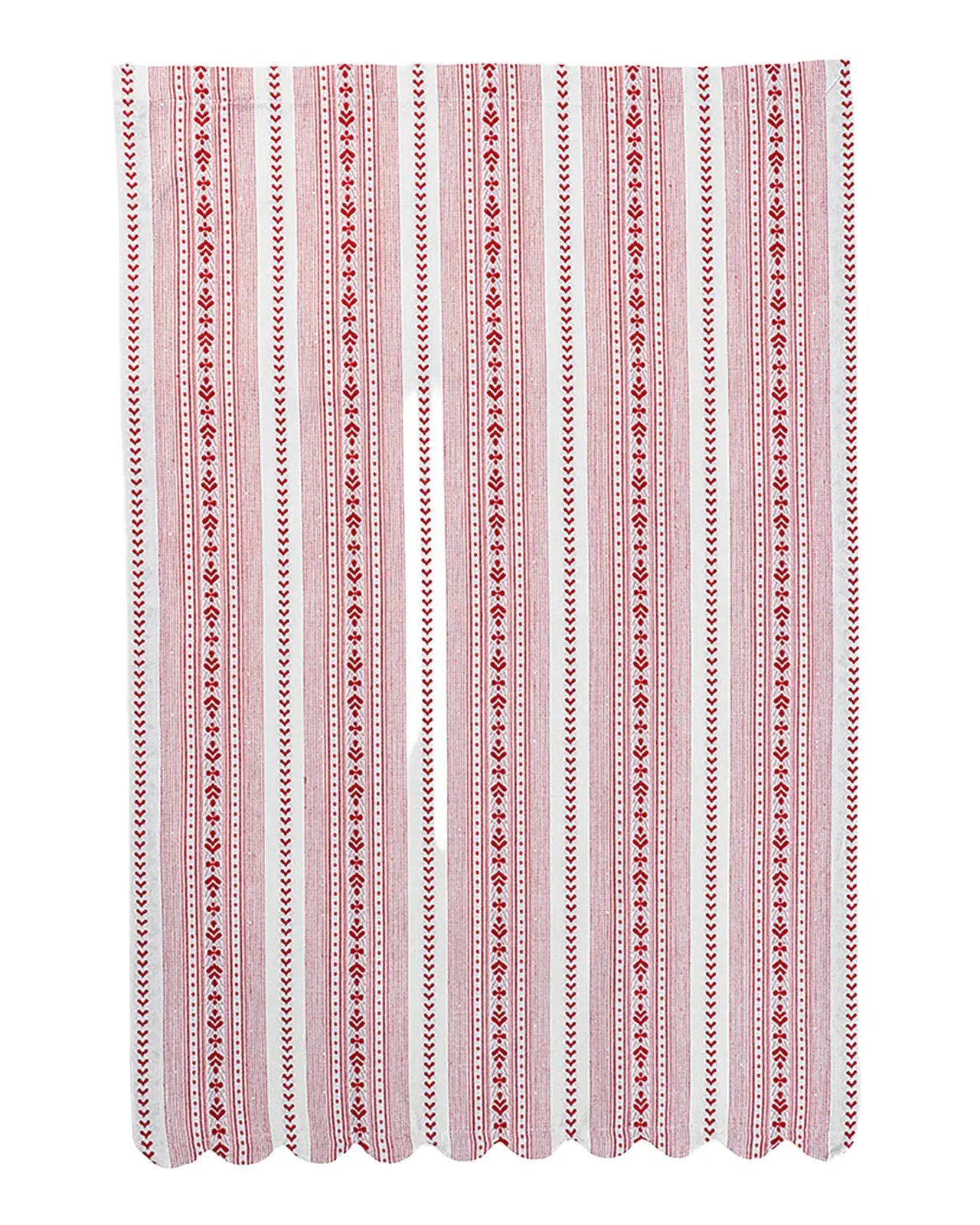Juliska Villa Stripe Ruby Kitchen Towel, Set of 2