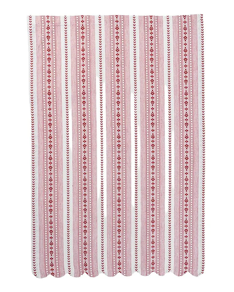 Juliska Villa Stripe Ruby Kitchen Towel, Set of 2