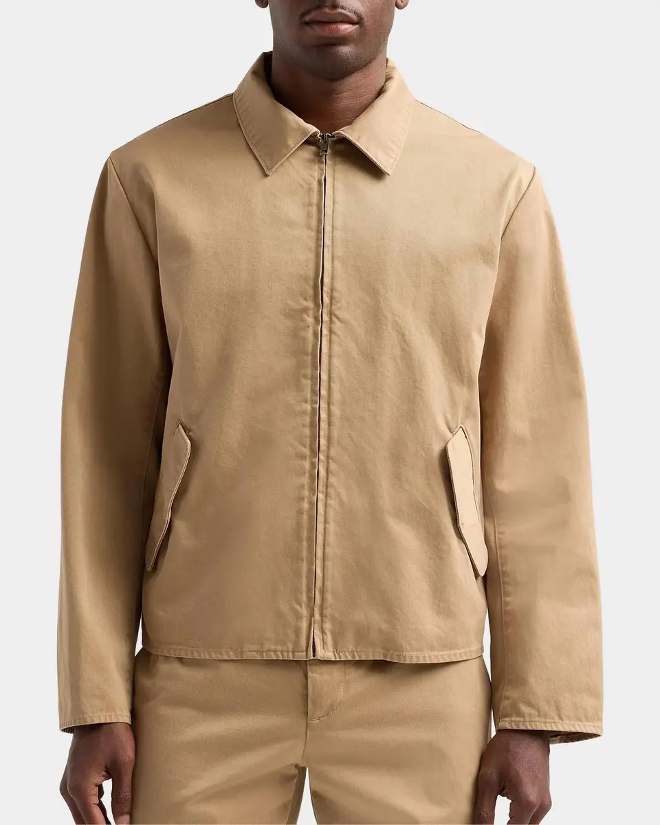 Vince Men's Brushed Twill Full-Zip Shirt Jacket | Thumbnail 3 Vince Men's Brushed Twill Full-Zip Shirt Jacket | Thumbnail 3