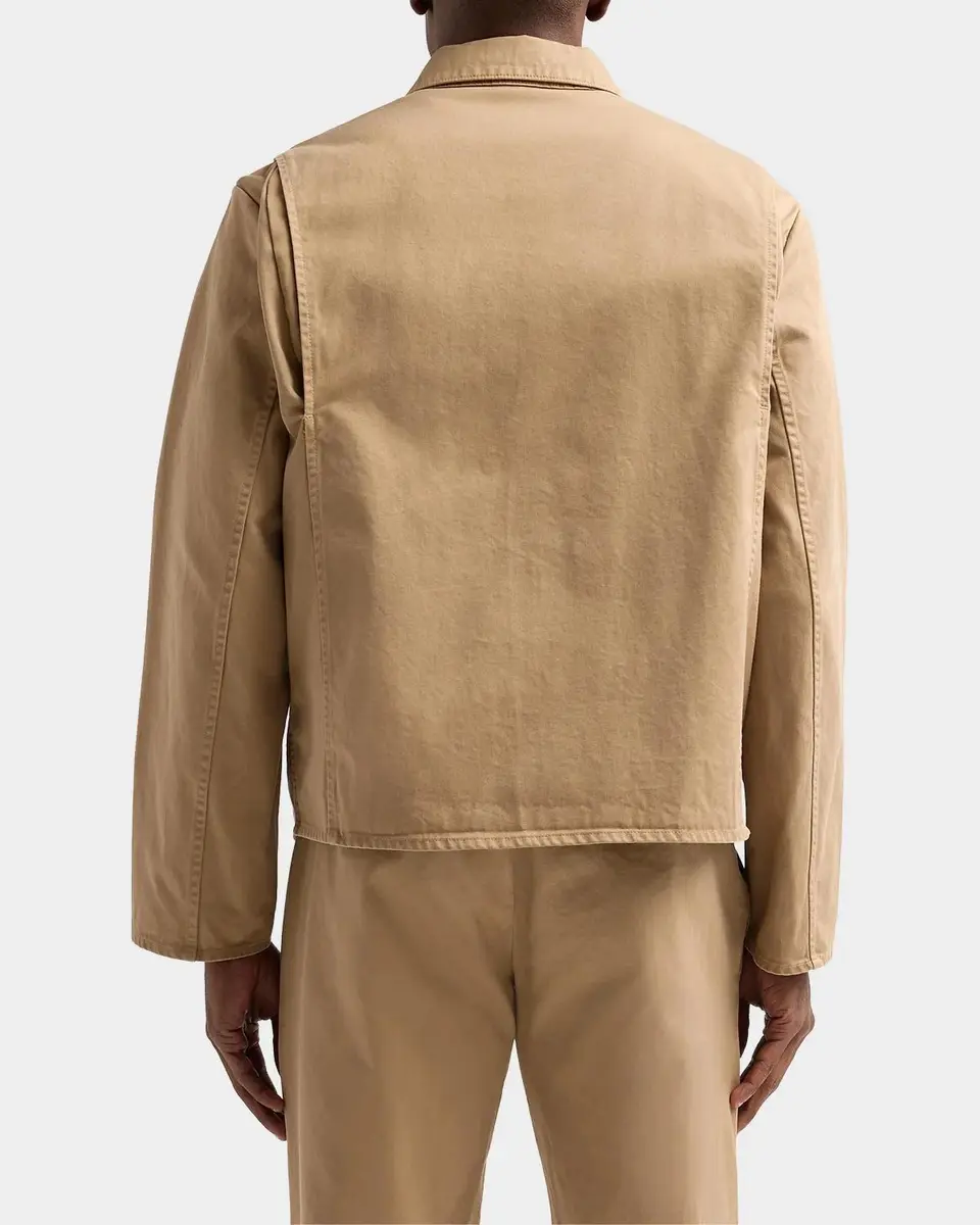 Vince Men's Brushed Twill Full-Zip Shirt Jacket | Thumbnail 4 Vince Men's Brushed Twill Full-Zip Shirt Jacket | Thumbnail 4