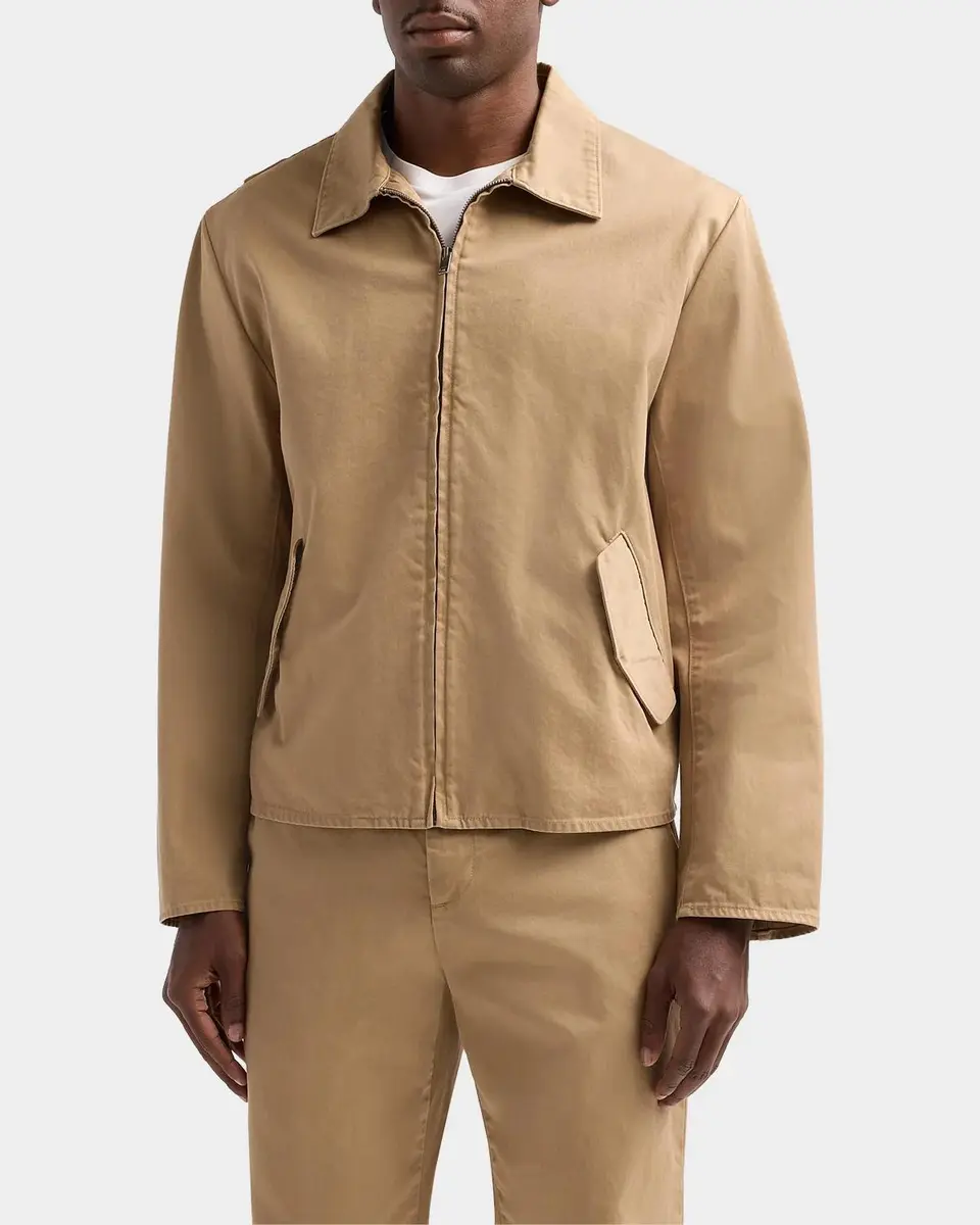 Vince Men's Brushed Twill Full-Zip Shirt Jacket | Thumbnail 5 Vince Men's Brushed Twill Full-Zip Shirt Jacket | Thumbnail 5