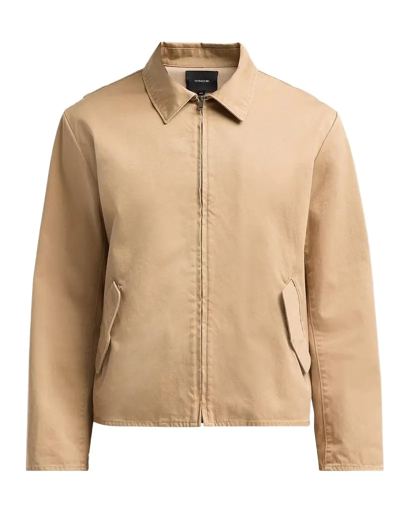 Vince Men's Brushed Twill Full-Zip Shirt Jacket