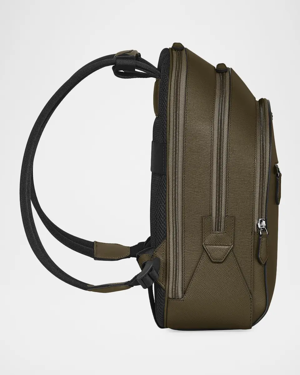 Montblanc Men's Sartorial Leather Backpack | Thumbnail 2 Montblanc Men's Sartorial Leather Backpack | Thumbnail 2