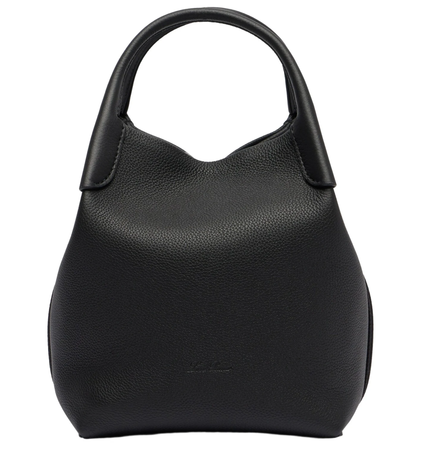 Loro Piana Bale Small leather bucket bag