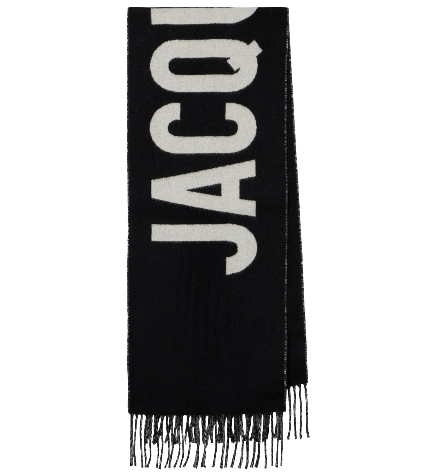 Jacquemus Jacquard logo virgin wool scarf