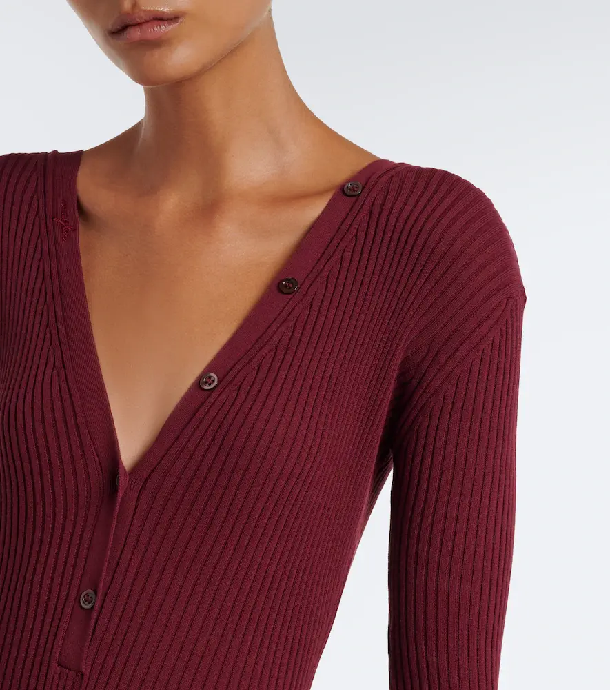 Mugler Ribbed-knit cotton bodysuit | Thumbnail 2 Mugler Ribbed-knit cotton bodysuit | Thumbnail 2