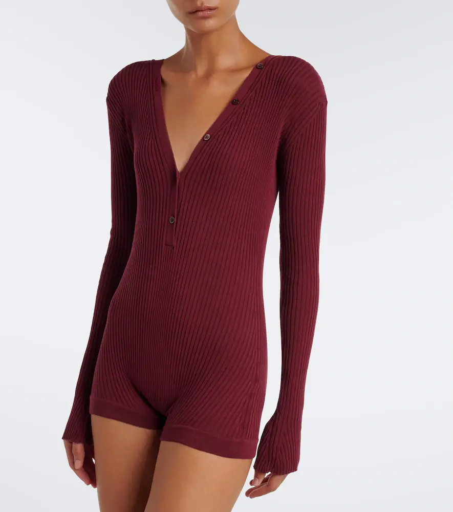Mugler Ribbed-knit cotton bodysuit | Thumbnail 5 Mugler Ribbed-knit cotton bodysuit | Thumbnail 5