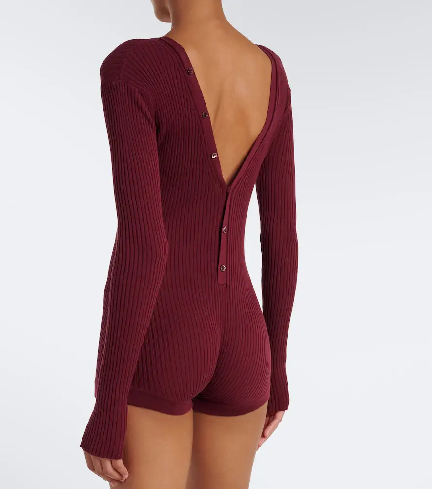 Mugler Ribbed-knit cotton bodysuit | Thumbnail 6 Mugler Ribbed-knit cotton bodysuit | Thumbnail 6
