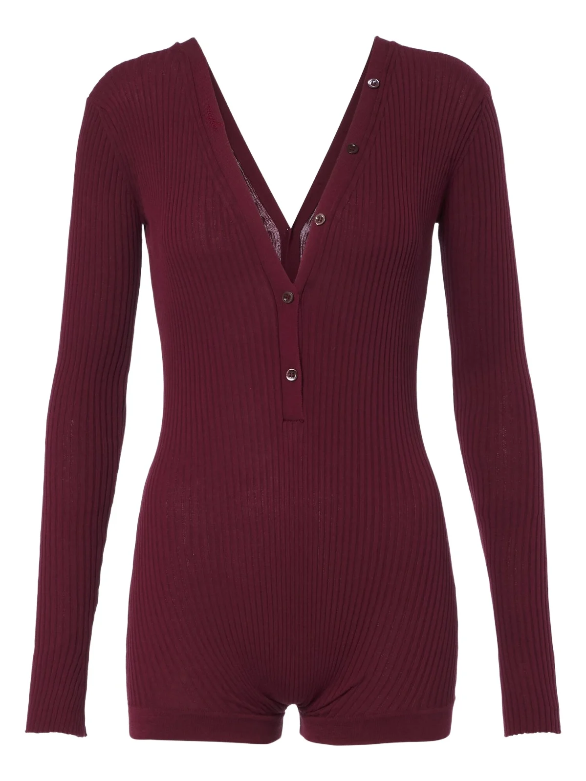 Ribbed-knit cotton bodysuit Ribbed-knit cotton bodysuit