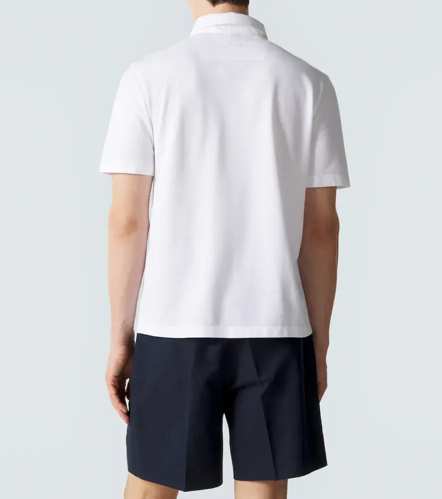 Brioni Cotton piqué polo shirt | Thumbnail 4 Brioni Cotton piqué polo shirt | Thumbnail 4