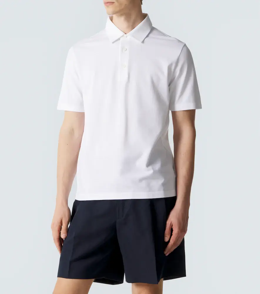 Brioni Cotton piqué polo shirt | Thumbnail 5 Brioni Cotton piqué polo shirt | Thumbnail 5