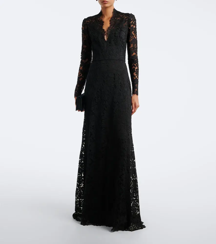 MONIQUE LHUILLIER Lace cotton-blend bustier gown | Thumbnail 2