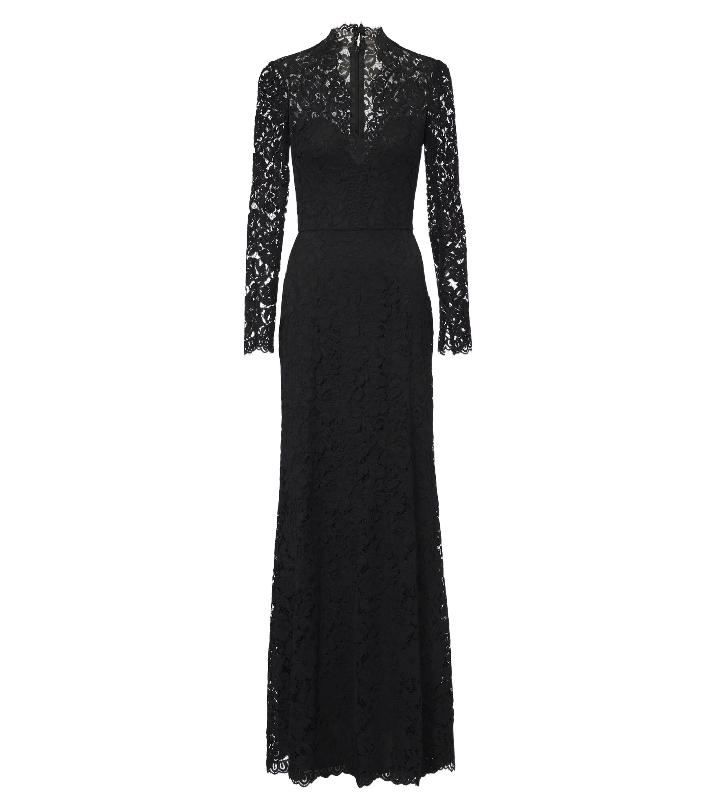 MONIQUE LHUILLIER Lace cotton-blend bustier gown