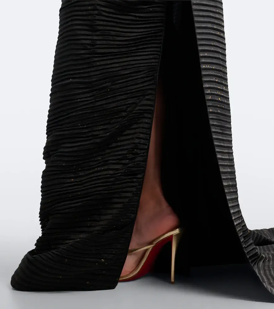 Marmar Halim Pleated satin bustier gown | Thumbnail 5