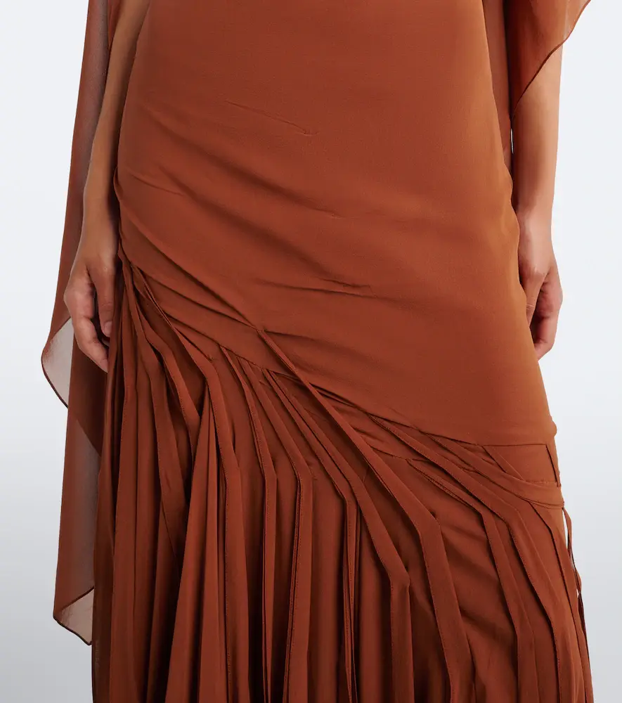 Marmar Halim Draped georgette bustier gown | Thumbnail 2