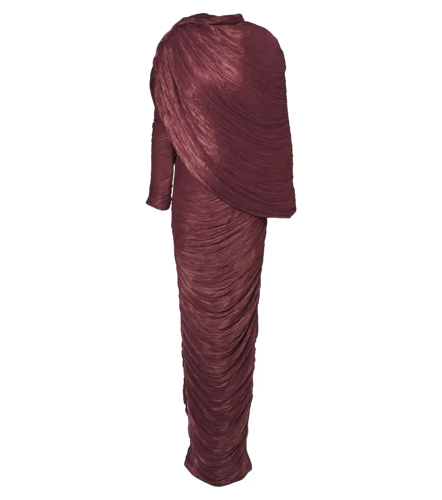 Caped draped gown Caped draped gown
