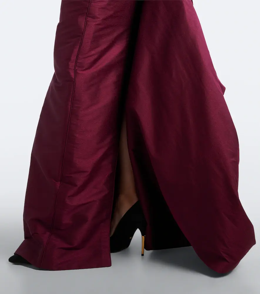 Marmar Halim Draped taffeta bustier gown | Thumbnail 3 Marmar Halim Draped taffeta bustier gown | Thumbnail 3