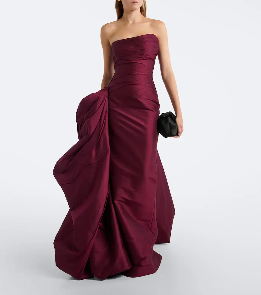 Marmar Halim Draped taffeta bustier gown | Thumbnail 7 Marmar Halim Draped taffeta bustier gown | Thumbnail 7