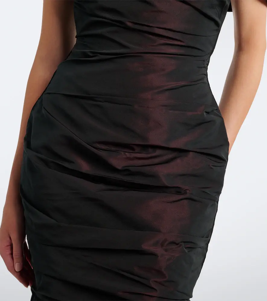 Marmar Halim Off-shoulder taffeta corset gown | Thumbnail 3 Marmar Halim Off-shoulder taffeta corset gown | Thumbnail 3