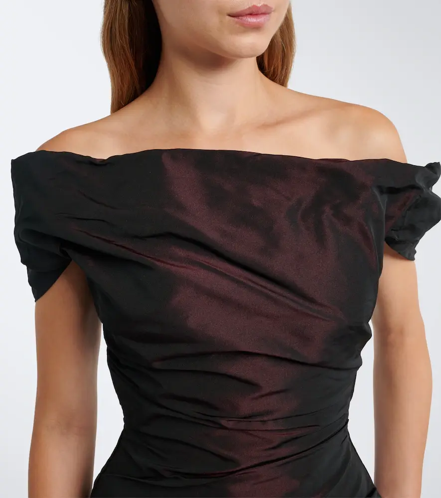 Marmar Halim Off-shoulder taffeta corset gown | Thumbnail 4 Marmar Halim Off-shoulder taffeta corset gown | Thumbnail 4