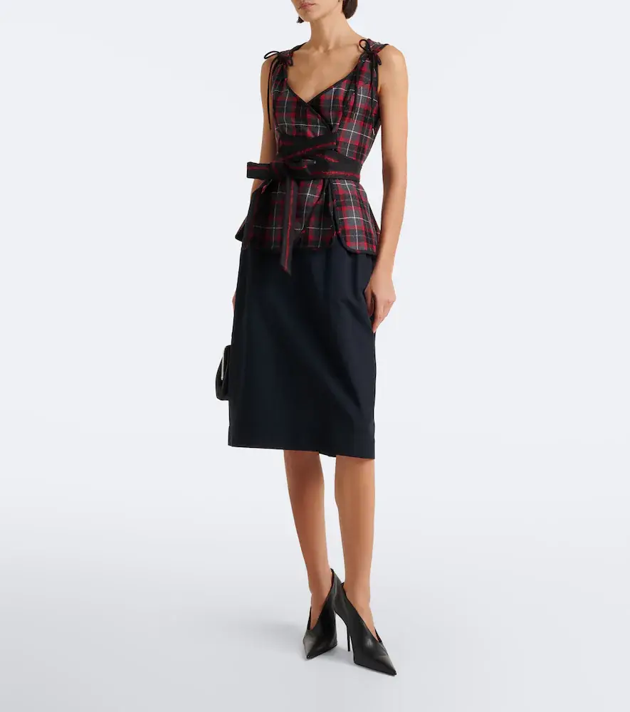 Vivienne Westwood Roxy tartan wool top | Thumbnail 3