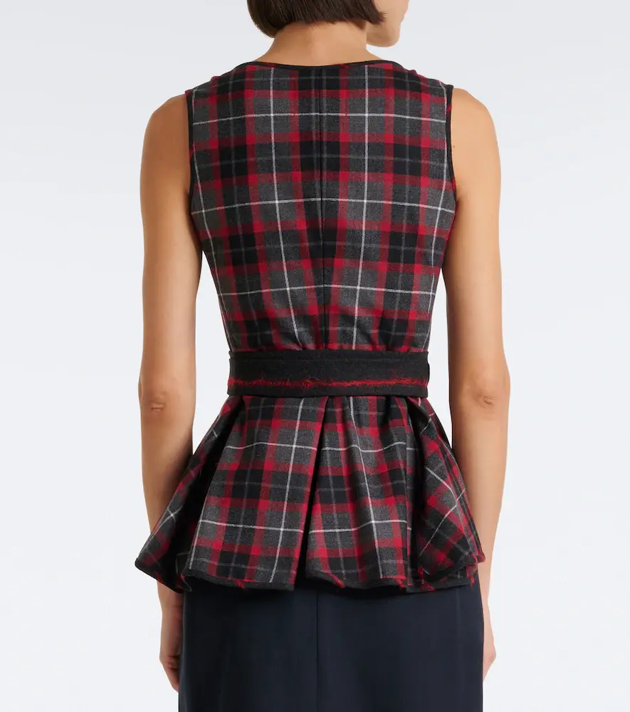 Vivienne Westwood Roxy tartan wool top | Thumbnail 6
