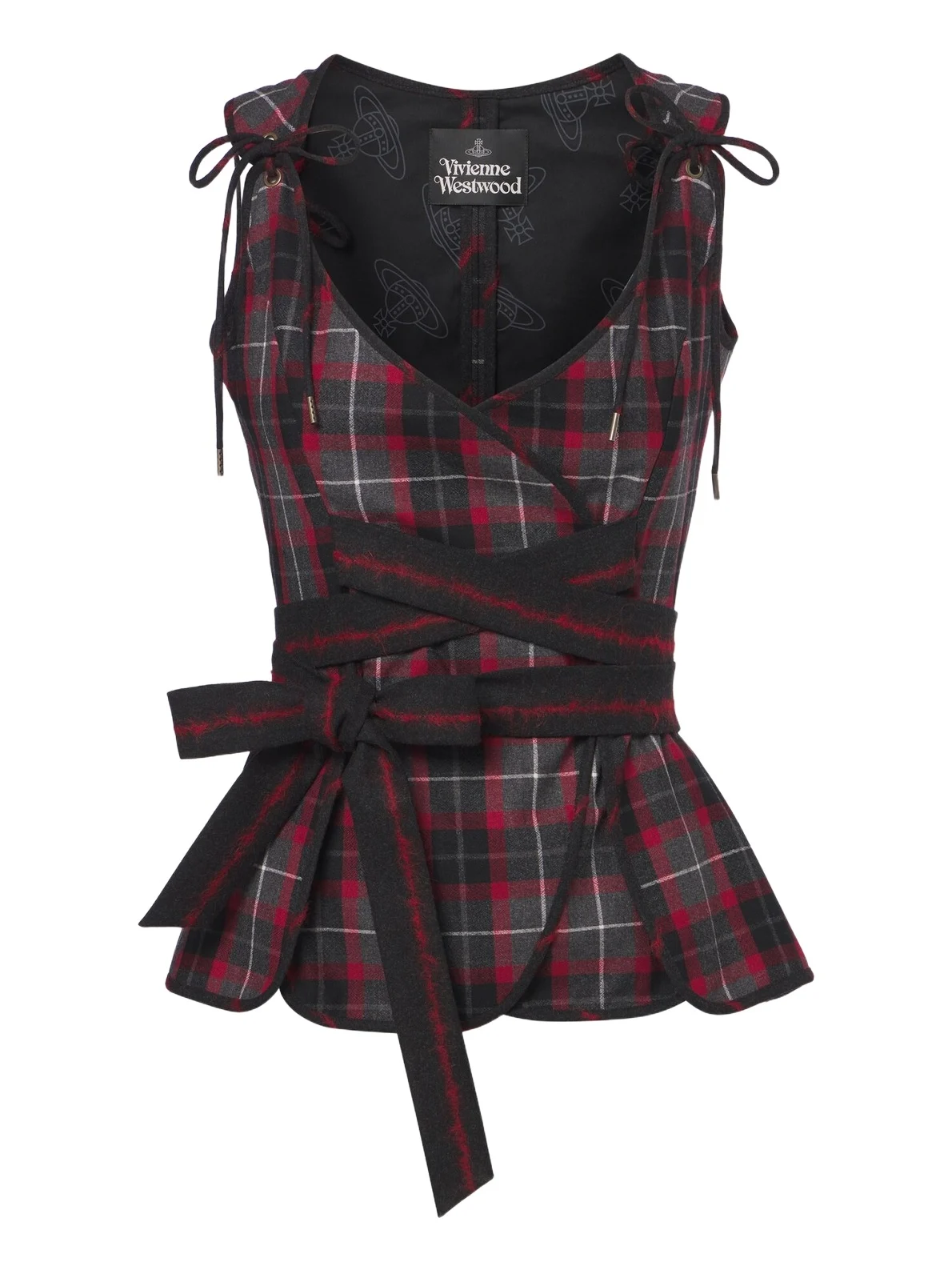 Vivienne Westwood Roxy tartan wool top