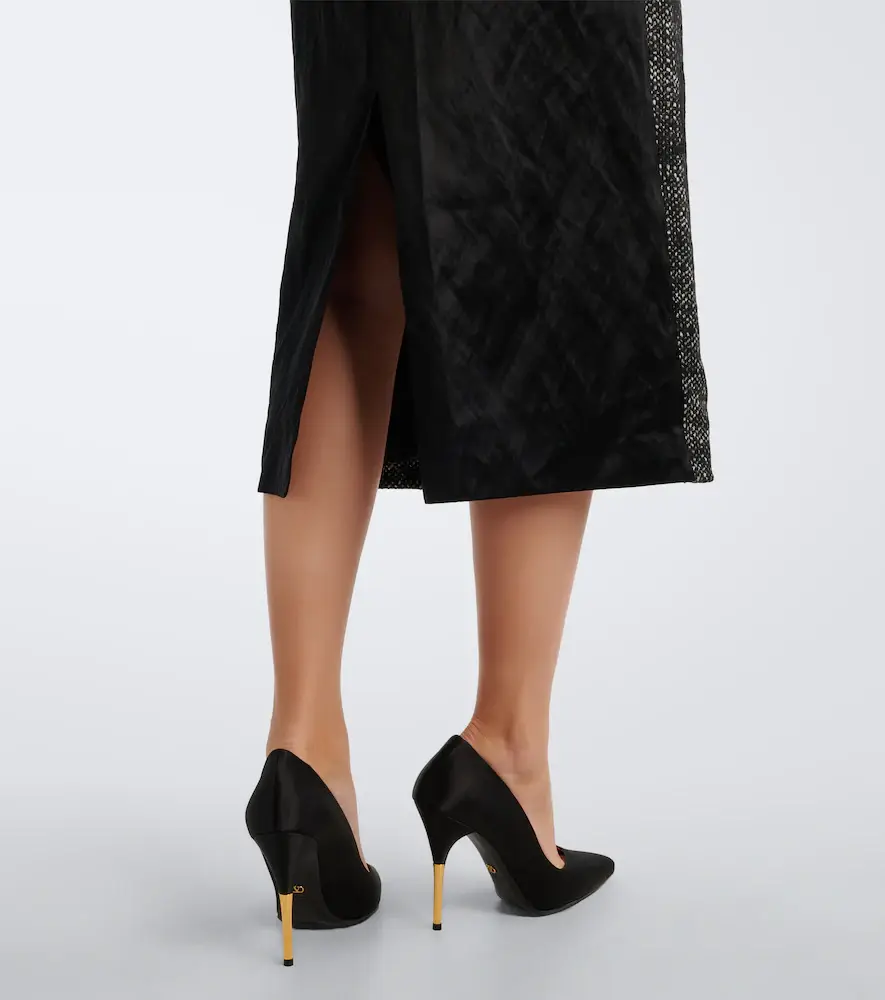 Erdem Embroidered wool-blend midi dress | Thumbnail 5