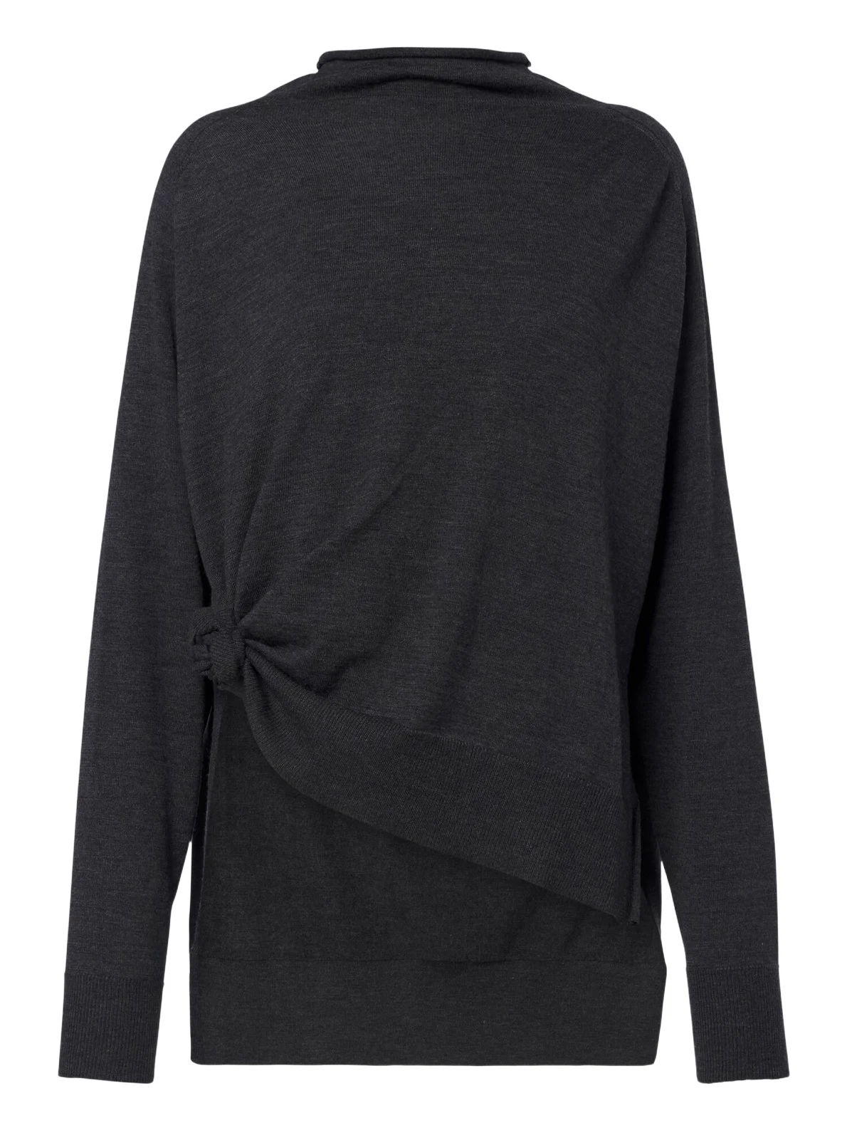 Draped wool sweater