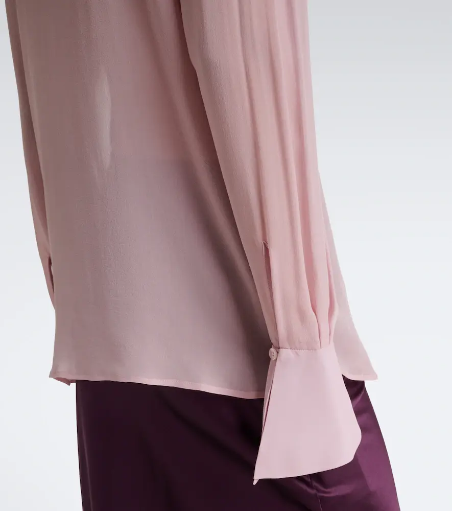 Nina Ricci Tie-neck silk blouse | Thumbnail 6 Nina Ricci Tie-neck silk blouse | Thumbnail 6