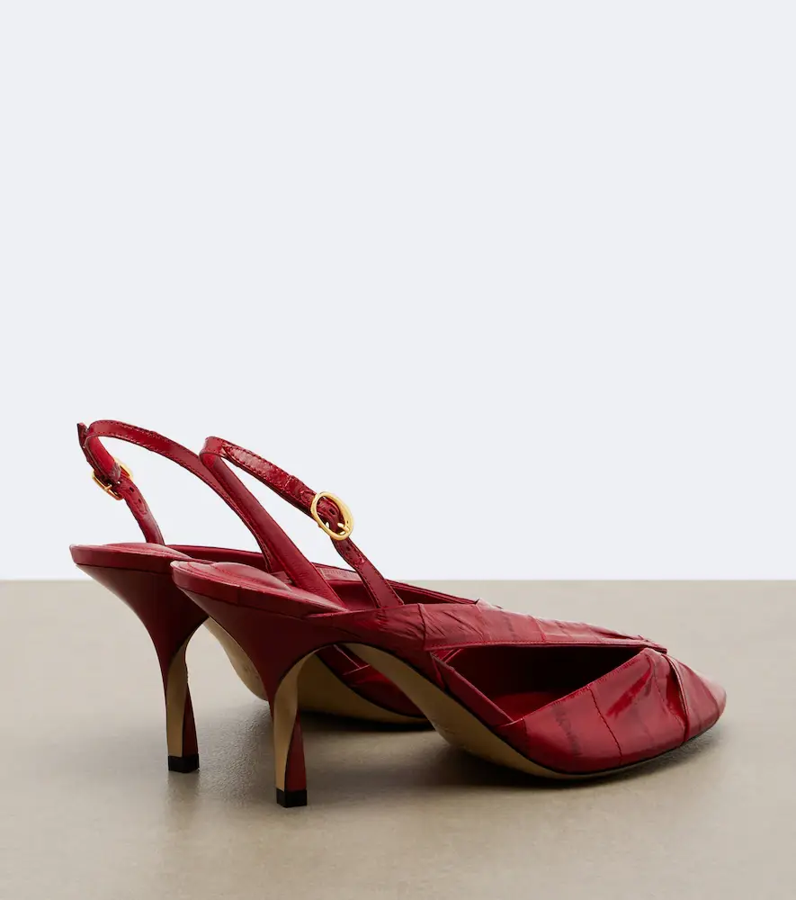 Jacquemus Poisson leather peep-toe pumps | Thumbnail 3