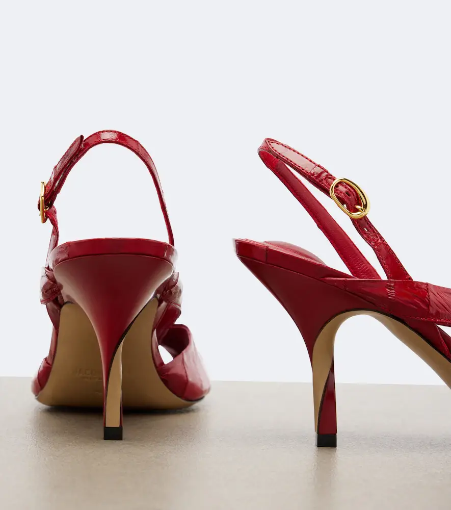 Jacquemus Poisson leather peep-toe pumps | Thumbnail 4
