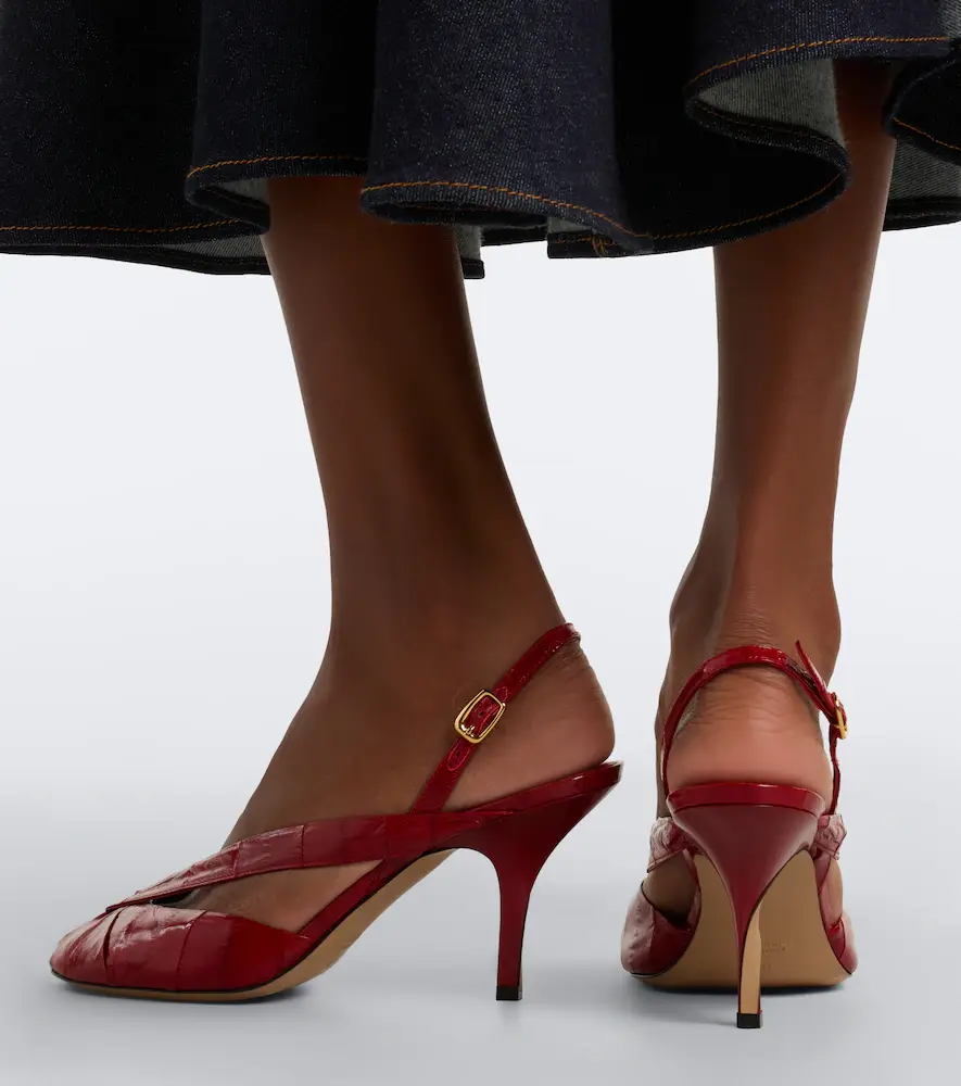 Jacquemus Poisson leather peep-toe pumps | Thumbnail 5