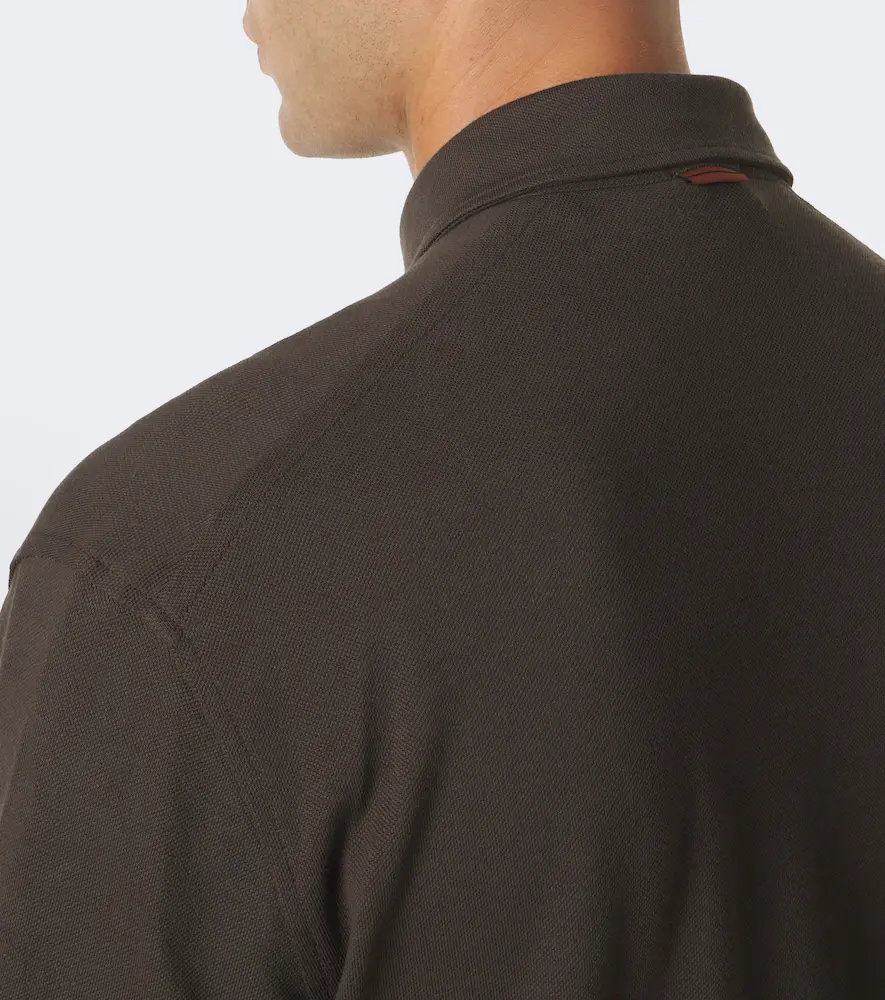 Zegna Cotton piqué polo shirt | Thumbnail 8 Zegna Cotton piqué polo shirt | Thumbnail 8