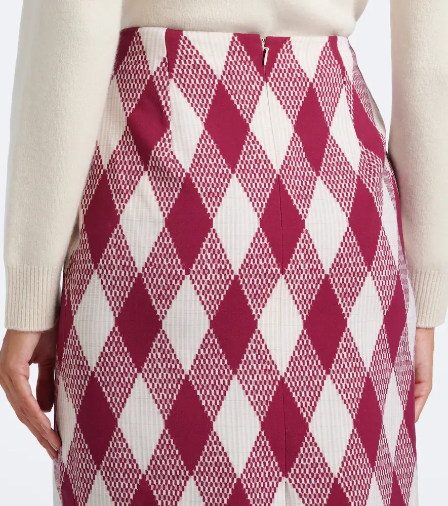 Oscar de la Renta Argyle wool-blend pencil skirt | Thumbnail 5 Oscar de la Renta Argyle wool-blend pencil skirt | Thumbnail 5