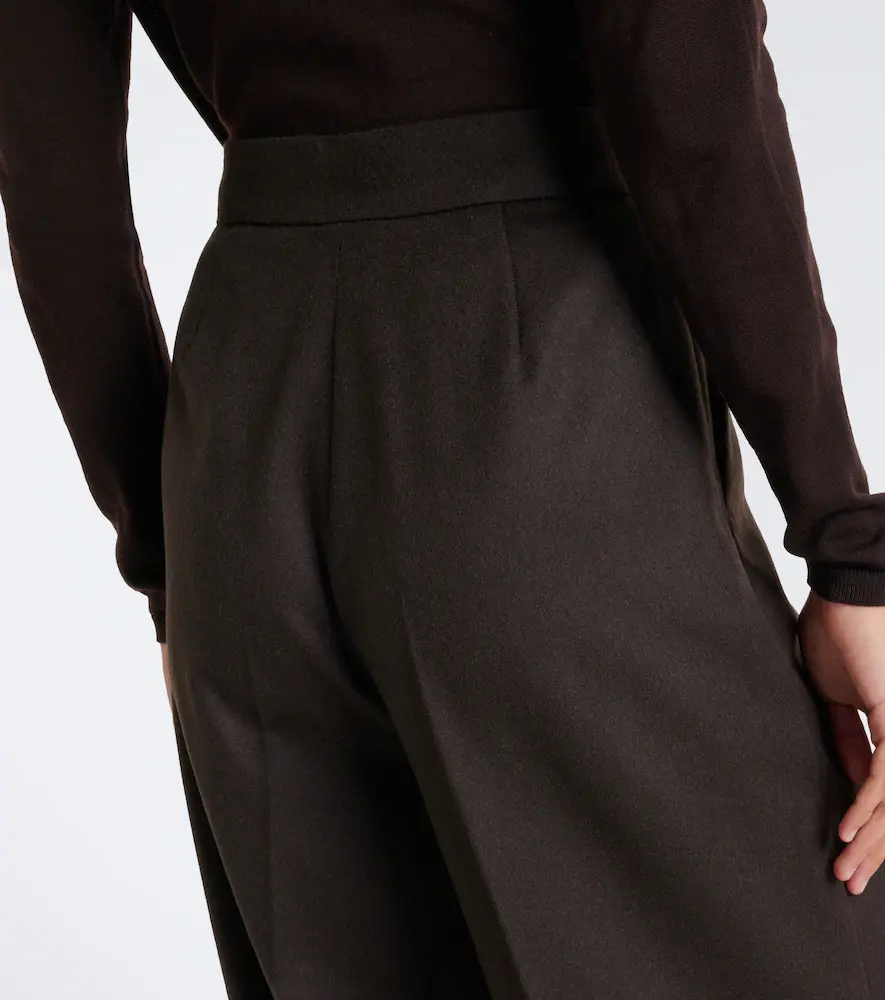 Max Mara Pleated camel hair wide-leg pants | Thumbnail 2