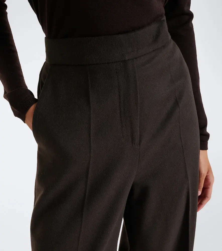 Max Mara Pleated camel hair wide-leg pants | Thumbnail 3