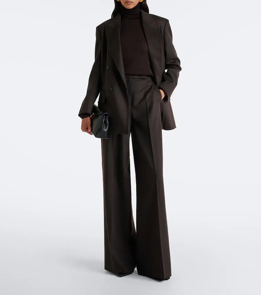 Max Mara Pleated camel hair wide-leg pants | Thumbnail 5