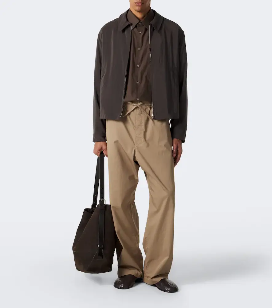 Lemaire Cotton twill wide-leg pants | Thumbnail 2