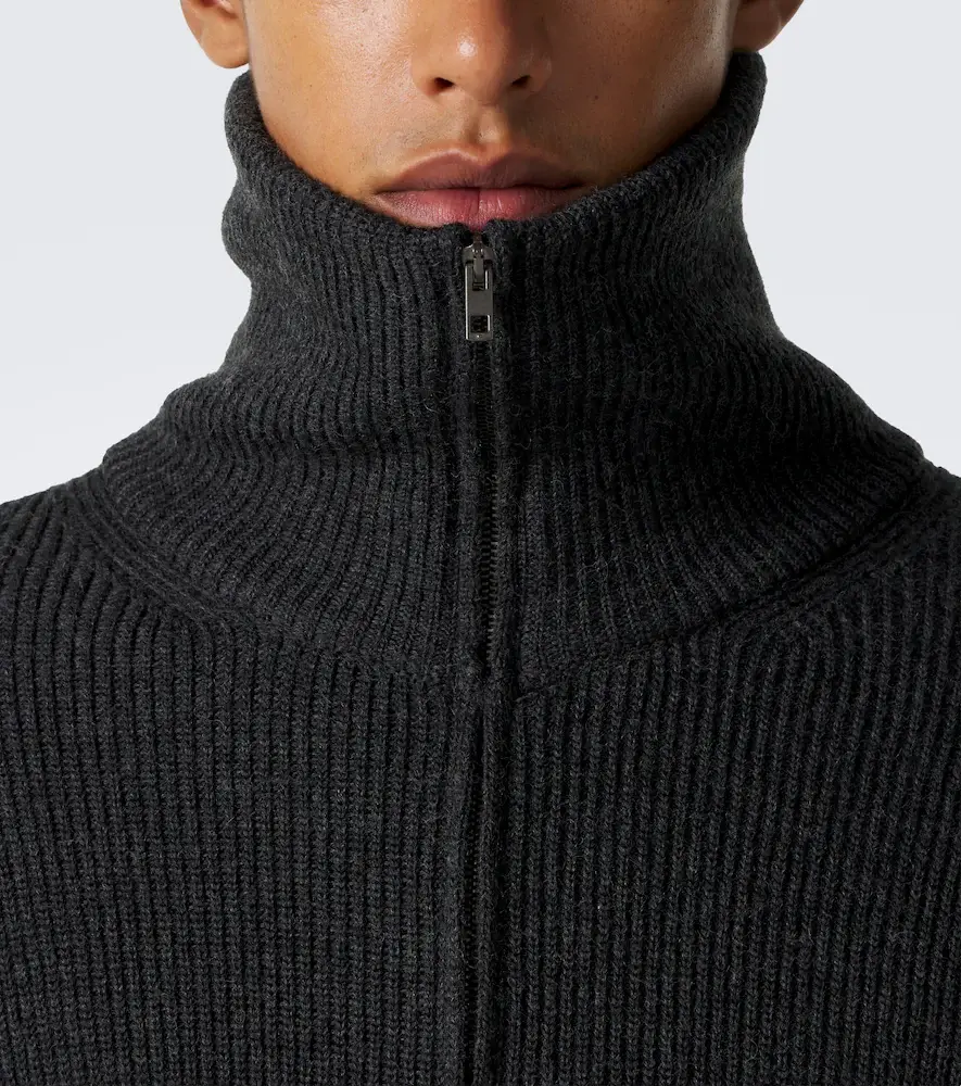 Lemaire Ribbed-knit wool zip-up cardigan | Thumbnail 5 Lemaire Ribbed-knit wool zip-up cardigan | Thumbnail 5