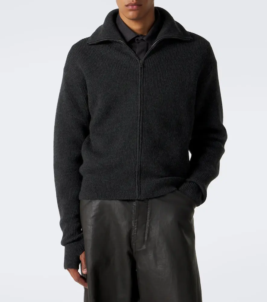 Lemaire Ribbed-knit wool zip-up cardigan | Thumbnail 7 Lemaire Ribbed-knit wool zip-up cardigan | Thumbnail 7