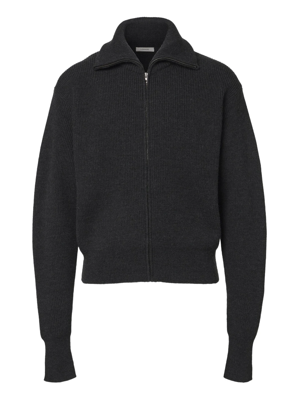 Ribbed-knit wool zip-up cardigan Ribbed-knit wool zip-up cardigan