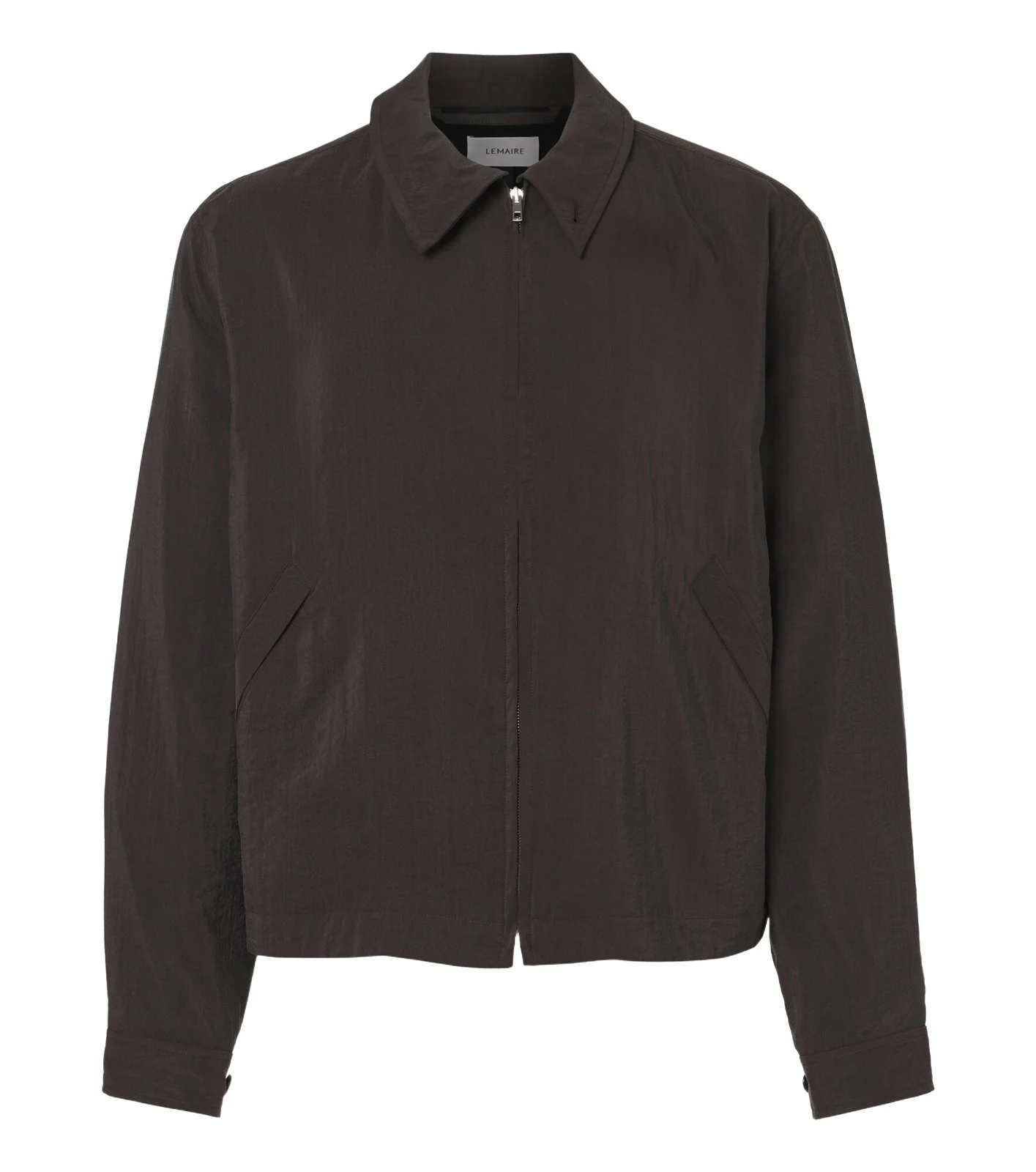 Silk-blend blouson jacket
