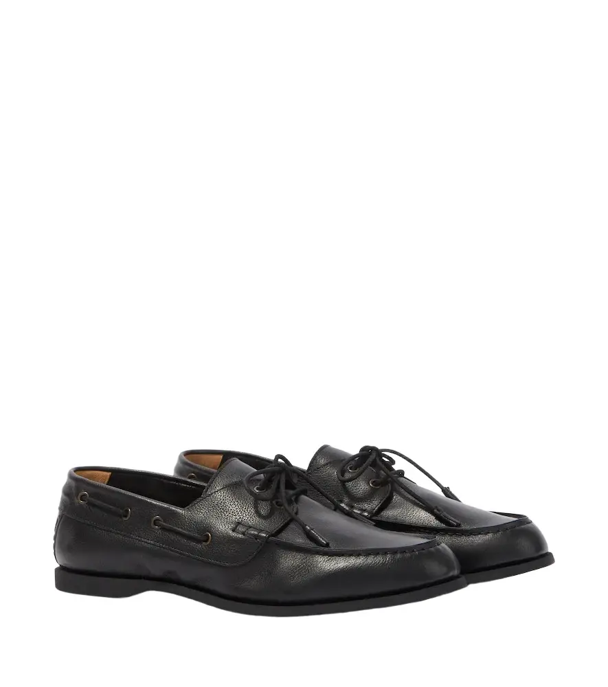 Frescobol Carioca Marina leather boat shoes