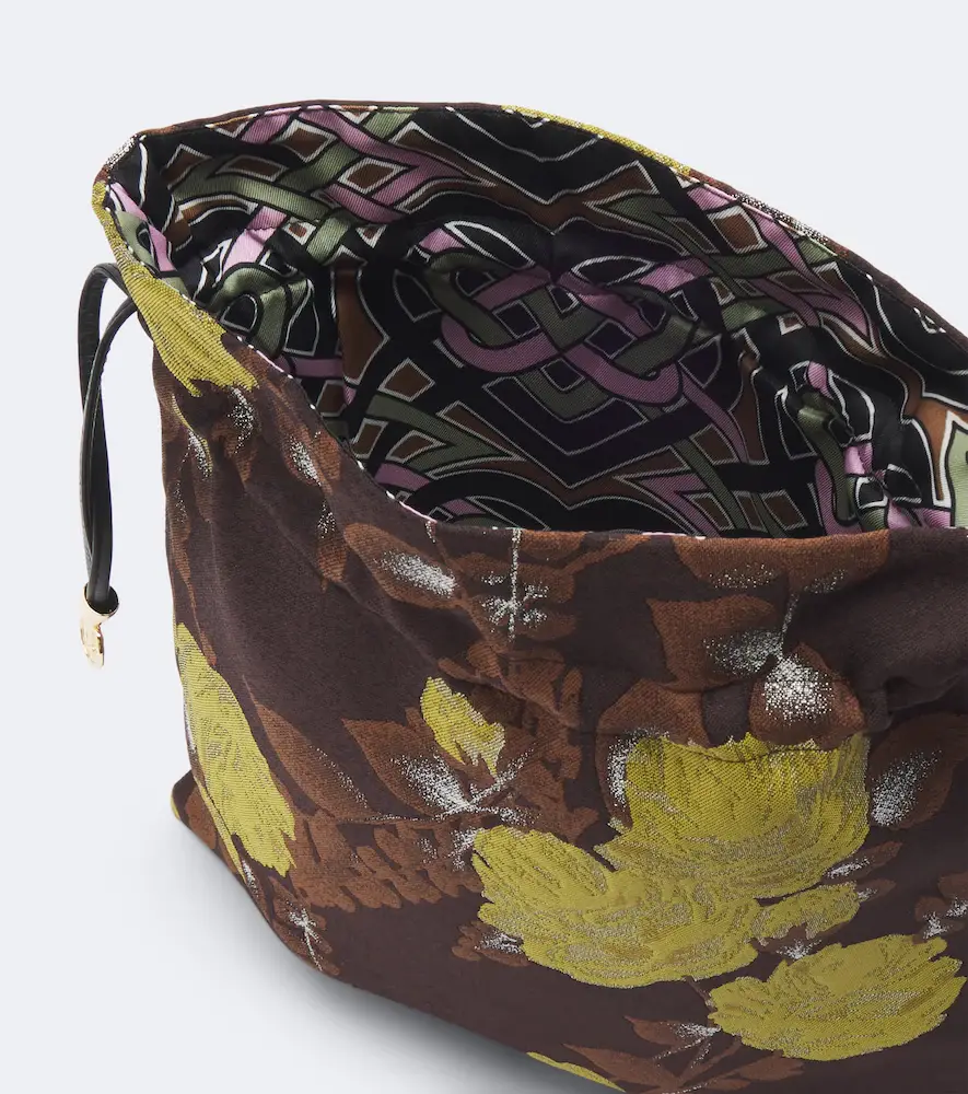 La DoubleJ Devon floral jacquard pouch | Thumbnail 2