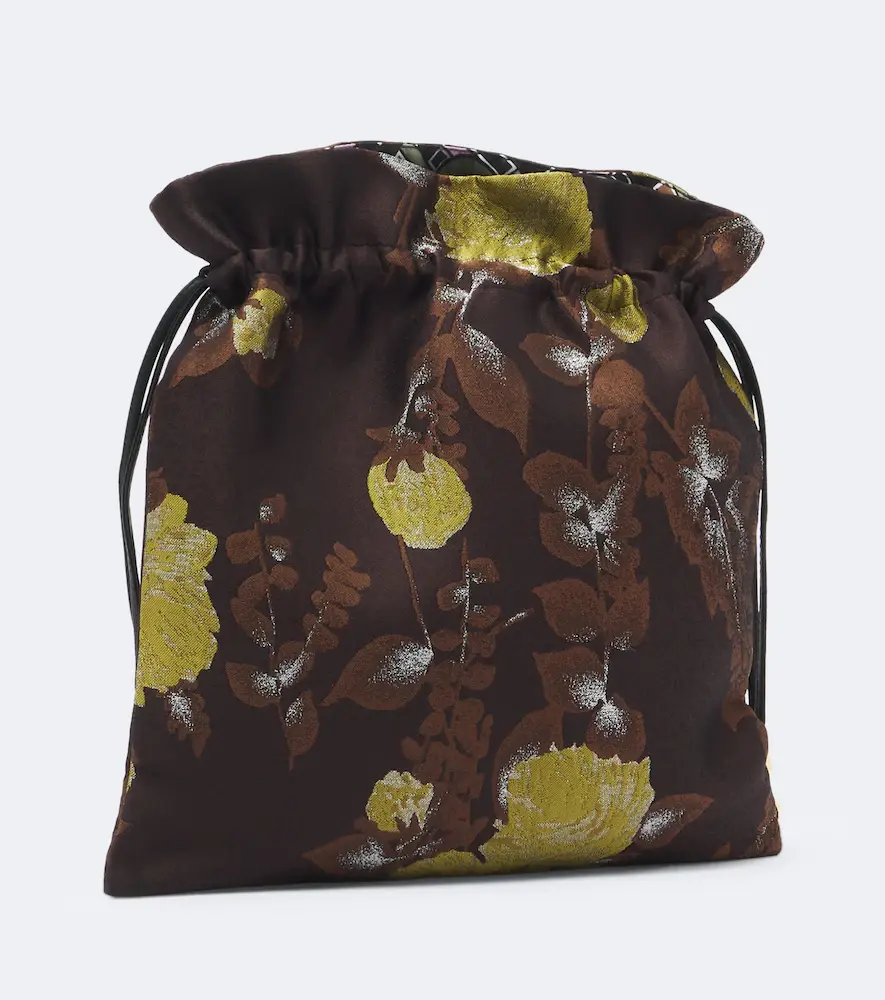 La DoubleJ Devon floral jacquard pouch | Thumbnail 3
